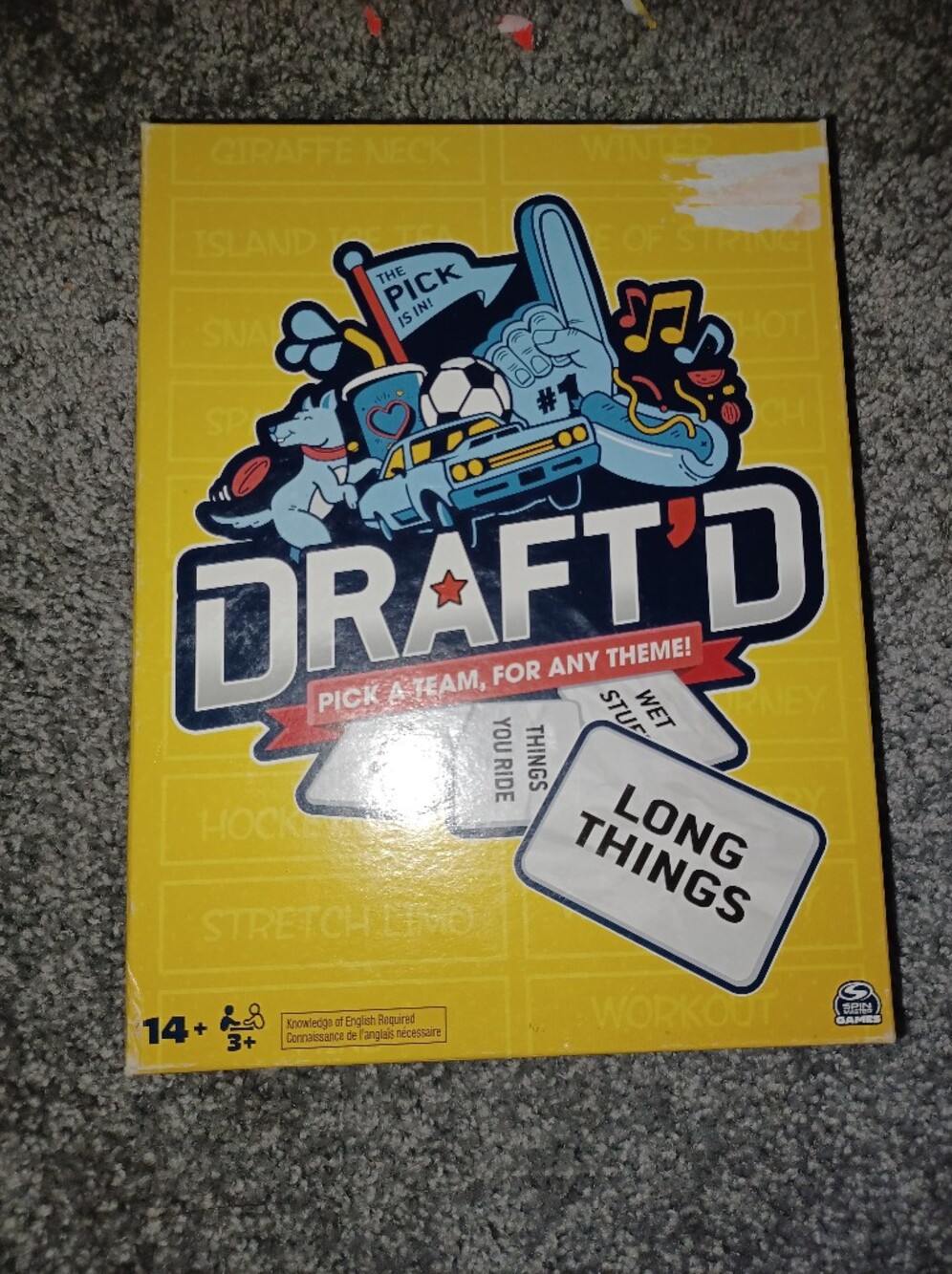 Draft'd Party Board Game - Yellow